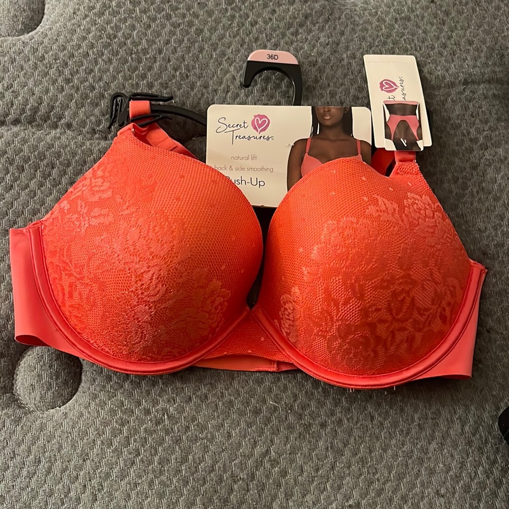 Coral push up bra